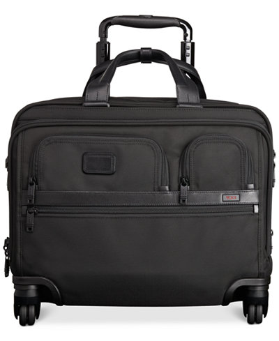 Tumi Alpha Deluxe Spinner Brief with Laptop Case