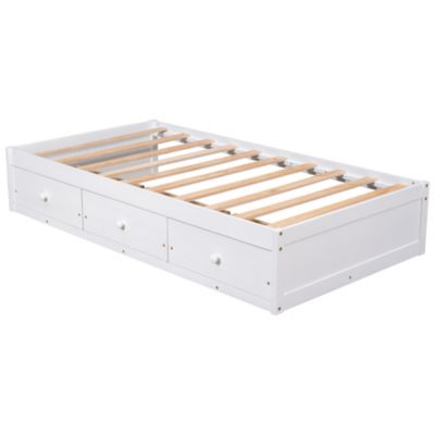 Streamdale Twin Size Platform Storage Bed With 3 Drawers