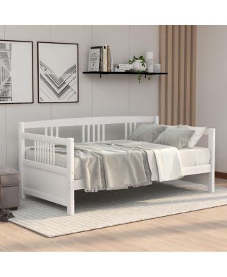 Twin Size Modern Solid Wood Daybed, Multifunctional Bed Frame