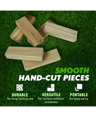 Giant Tumbling Timbers 30" Wood Block Stacking Game w/ Case, Natural