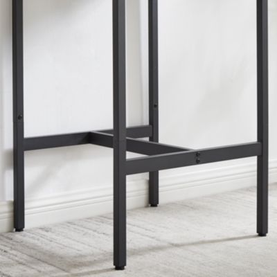 Bar Table Set with 2 Backrest Bar Stools