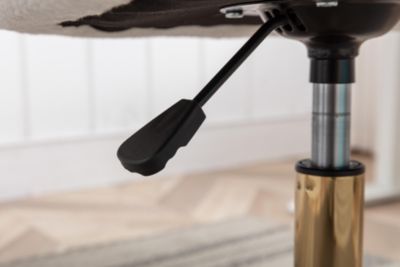 Modern Adjustable Office Chair with Teddy Fabric