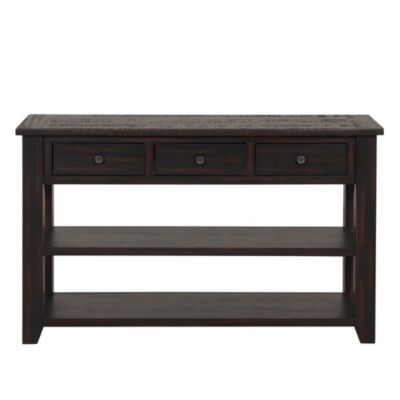48" Solid Wood Console Table with 3 Drawers, Sturdy Construction, Easy Assembly – Console Table