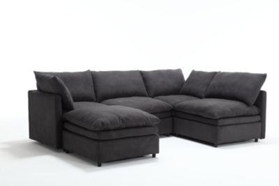 U-Shaped Sleeper Sectional Sofa
