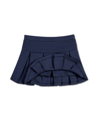 Girls' Ponte Drop Waist Pleated Uniform Skort