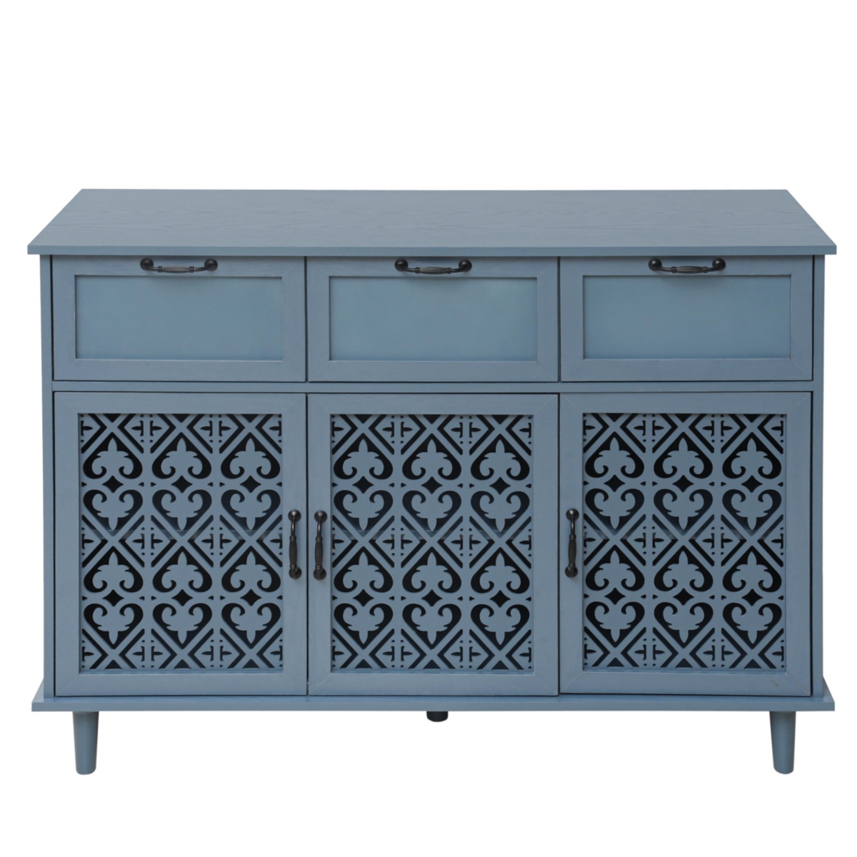 Streamdale Furniture 3 Door 3 Drawer Cabinet, American Furniture, Suitable For Bedroom, Living Room, Study