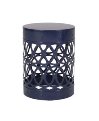 Modern Geometric Iron Cut Side Table Chic, Durable, Assembly-Free
