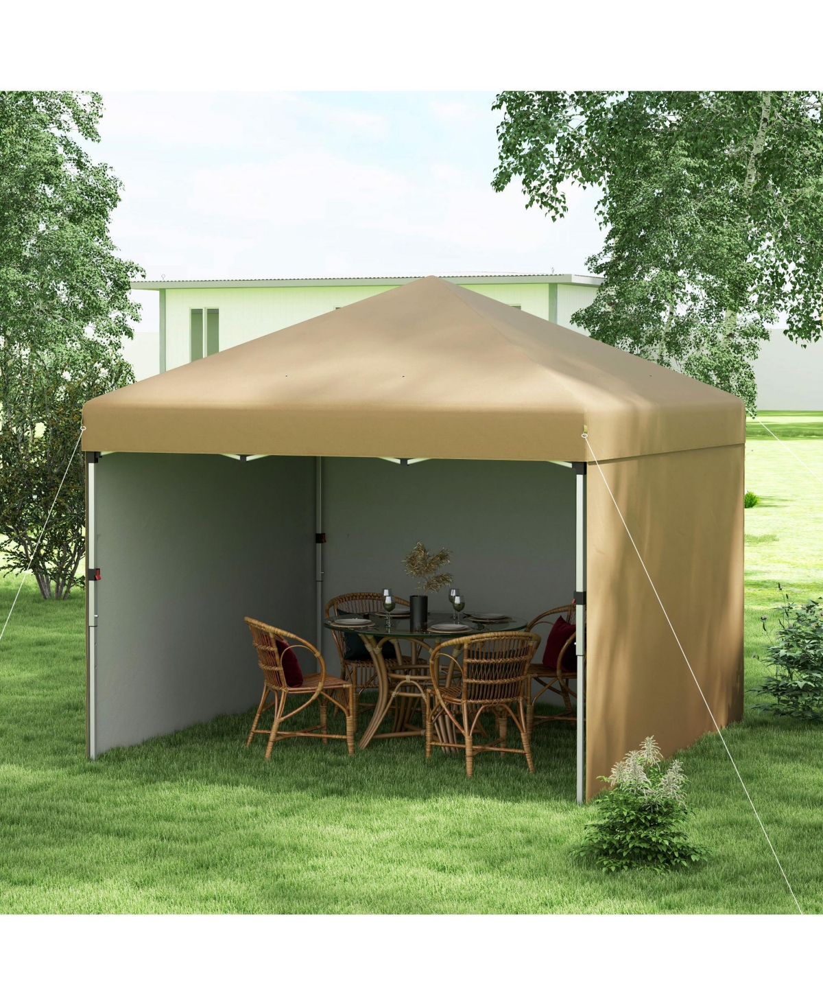 Streamdale Furniture 3-Wall Custom Height Pop-Up Gazebo for Outdoor Occasions
