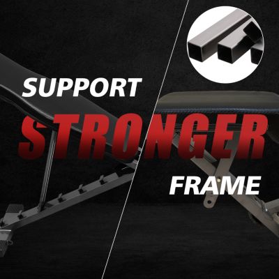 Streamdale Foldable Sit-Up Bench with 6 Back and 4 Seat Positions