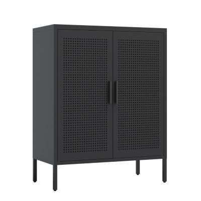 Heavy-Duty Steel Storage Cabinet with Adjustable Shelves