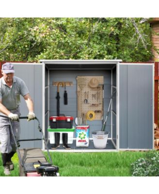 Durable, Spacious and Secure Outdoor Storage Shed with Lockable Doors