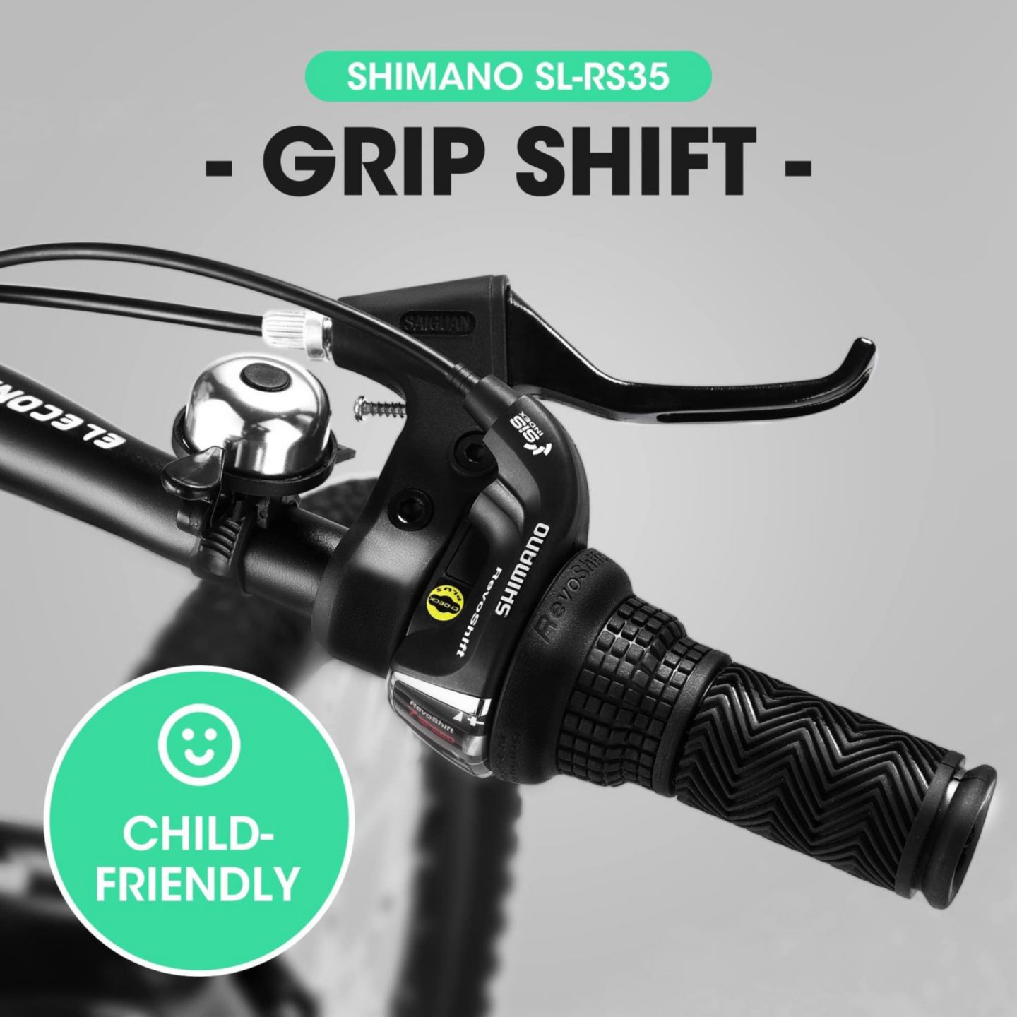 Детская игрушка Streamdale Furniture 20" 7-Speed Disc Brake Front Suspension Kids' Bike, 8–12 лет, цвет: Зелёный — фото 5