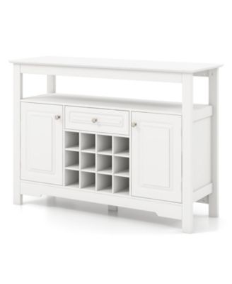 Buffet Sideboard Wine Liquor Coffee Bar Cabinet with Removable Wine Rack