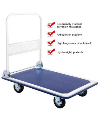 660 Pounds Folding Platform Cart Dolly Hand Truck