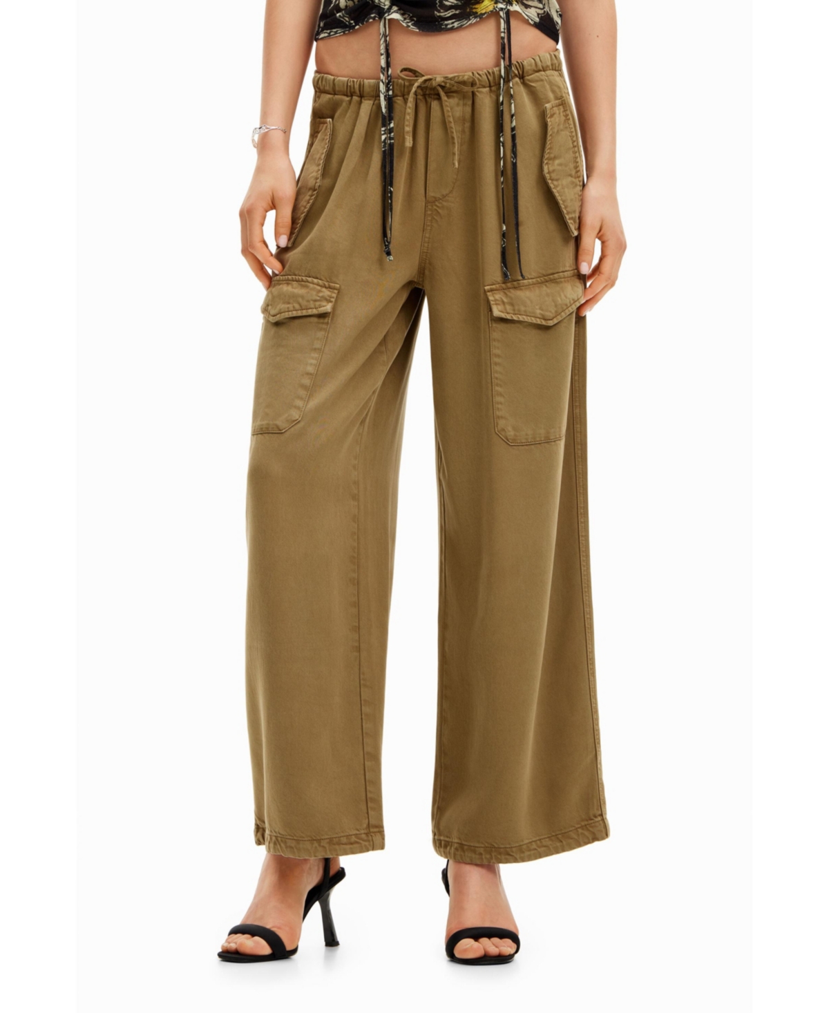 Desigual Women's Wide-leg cargo trousers