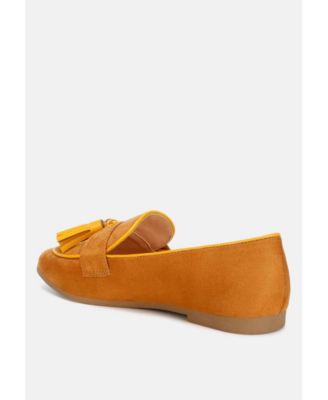 Folklore Micro Suede Tassel Loafers