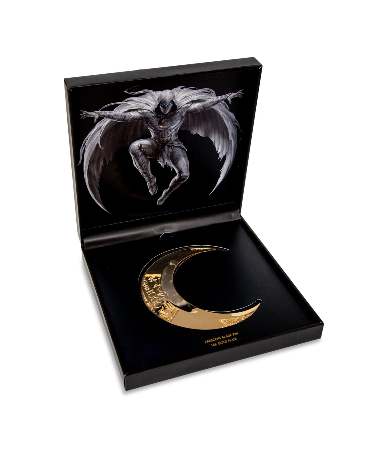 Marvel Studios Moon Knight 14KT Gold Crescent Blade Replica Limited Edition Enamel Pin Sdcc 2022 Exclusive | Metal Brooch Badge Accessories For Backpa