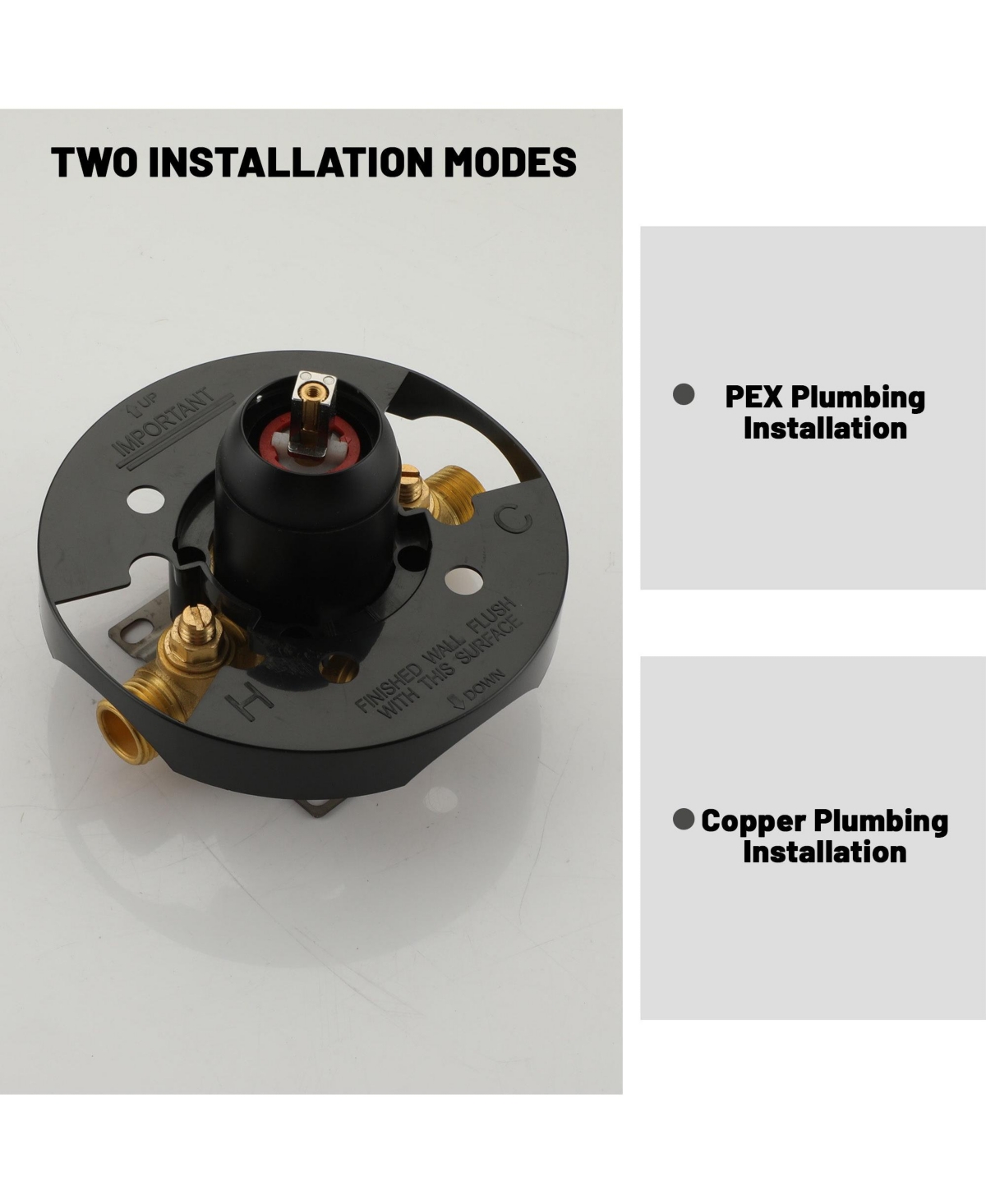 Boyel Living Single Function Pressure Balance Valve with Single Handle Trim Kit
