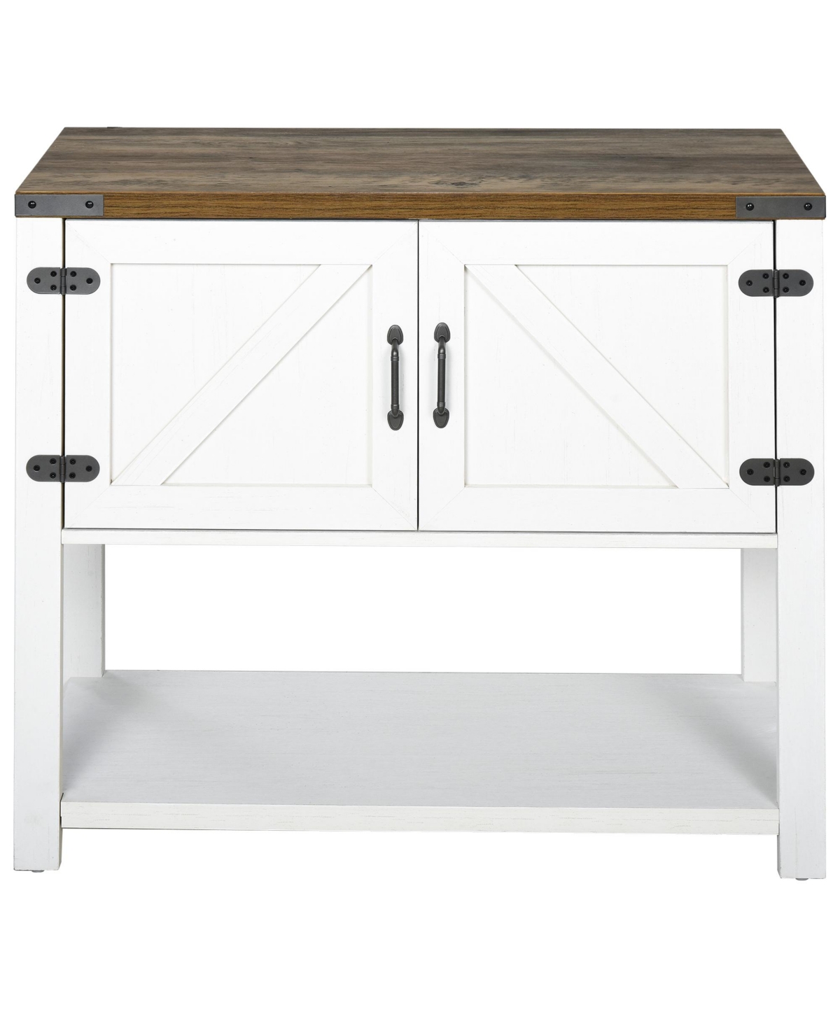 Homcom Multipurpose Corner Pantry w/Buffet Server Countertop Surface, Easy To Clean