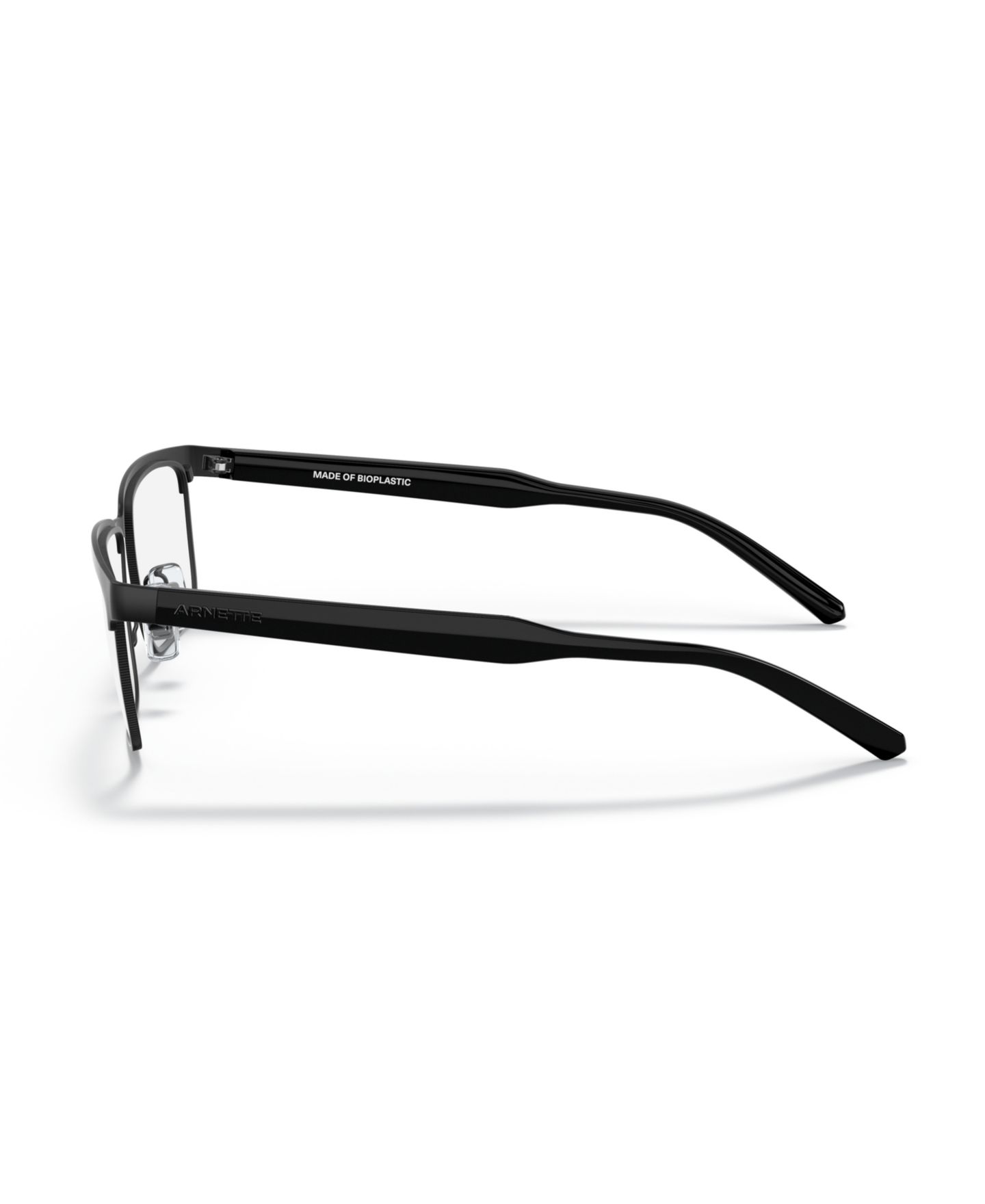 Очки Arnette Unisex Rectangle Metal AN6131 Mokele Eyeglasses, цвет: Матовый чёрный — фото 5
