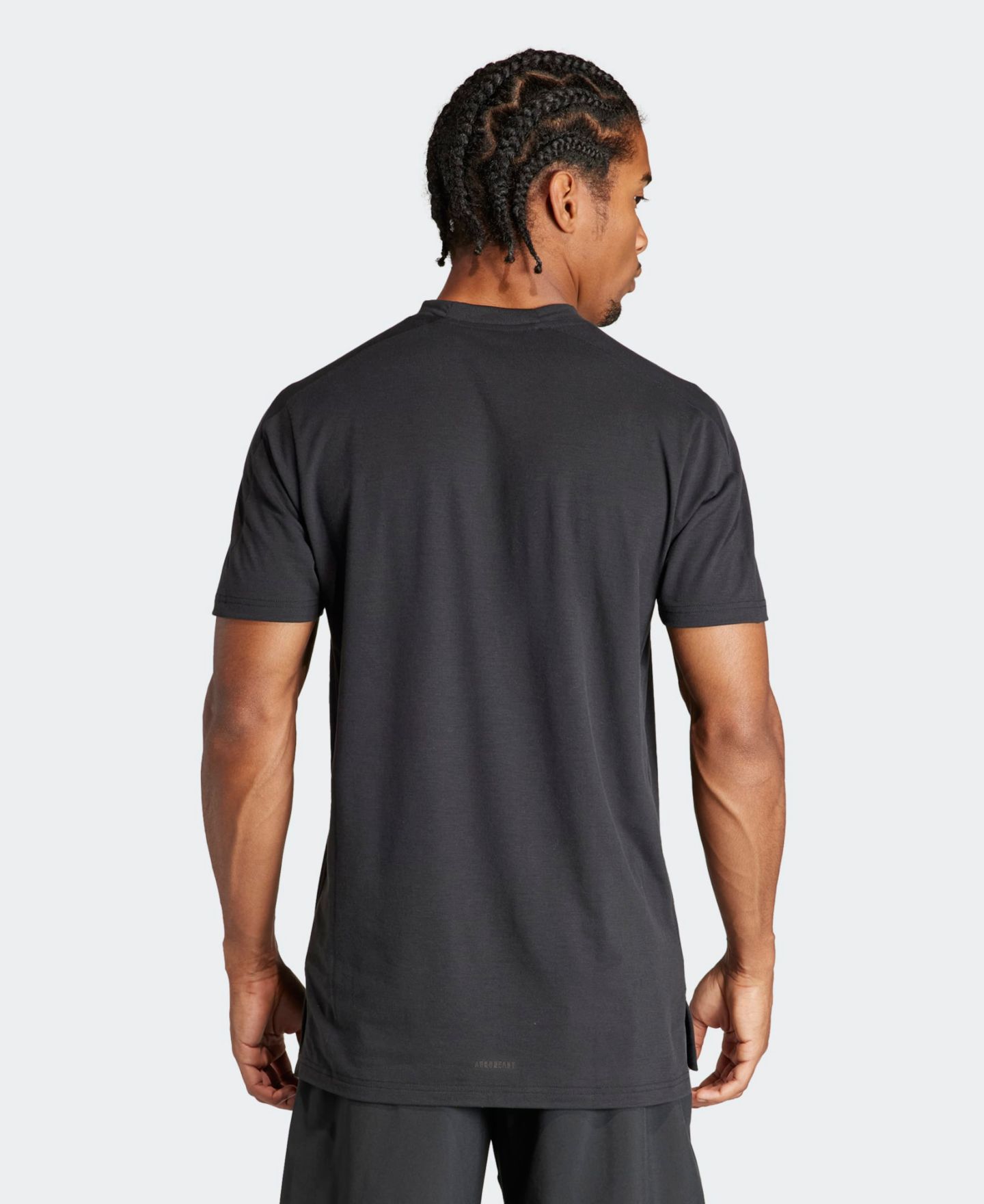 Мужская футболка adidas Designed for Training Workout, цвет: Чёрный — фото 3