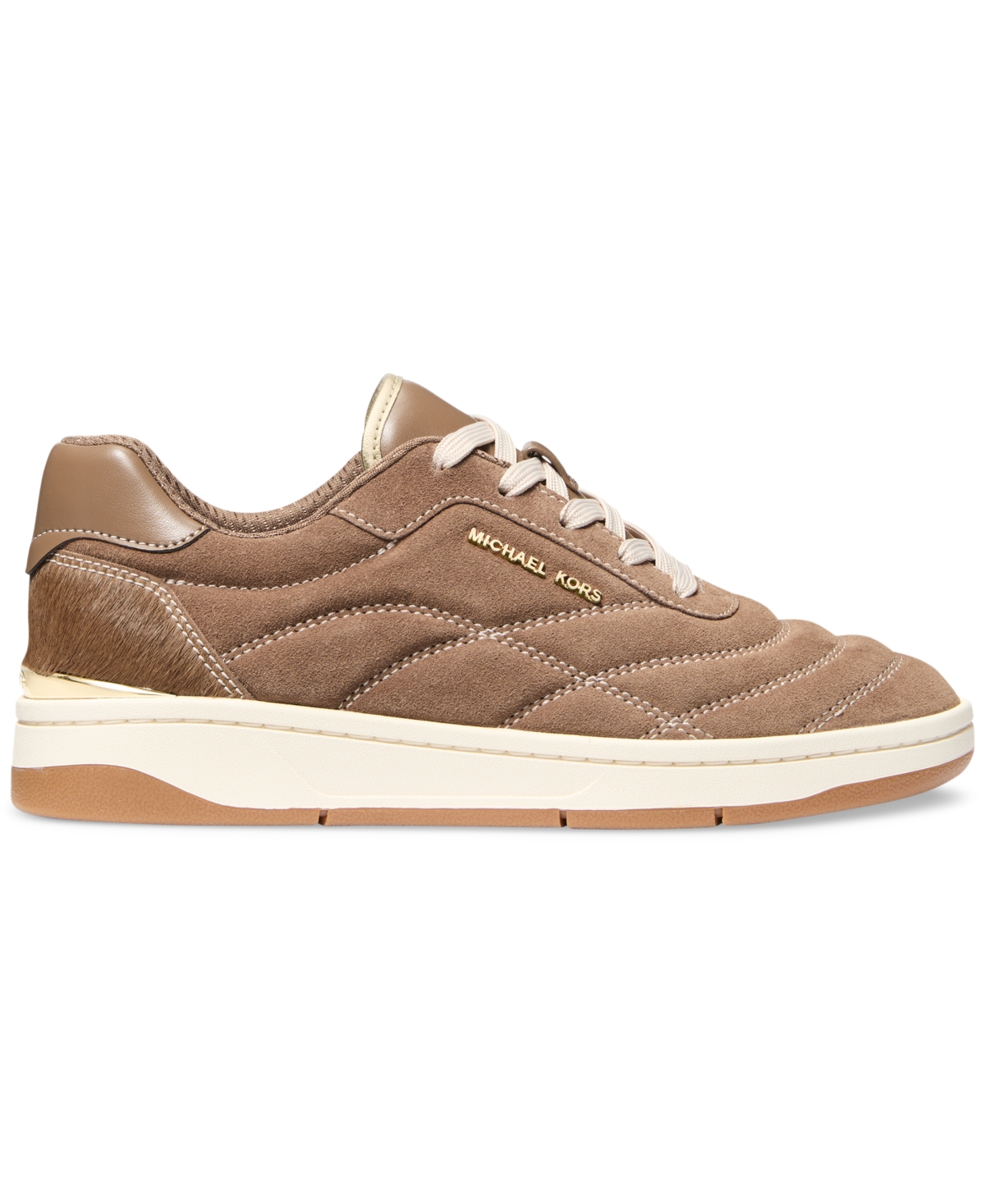 Michael Kors Michael  Women's Pia Lace Up Sneakers In Driftwood