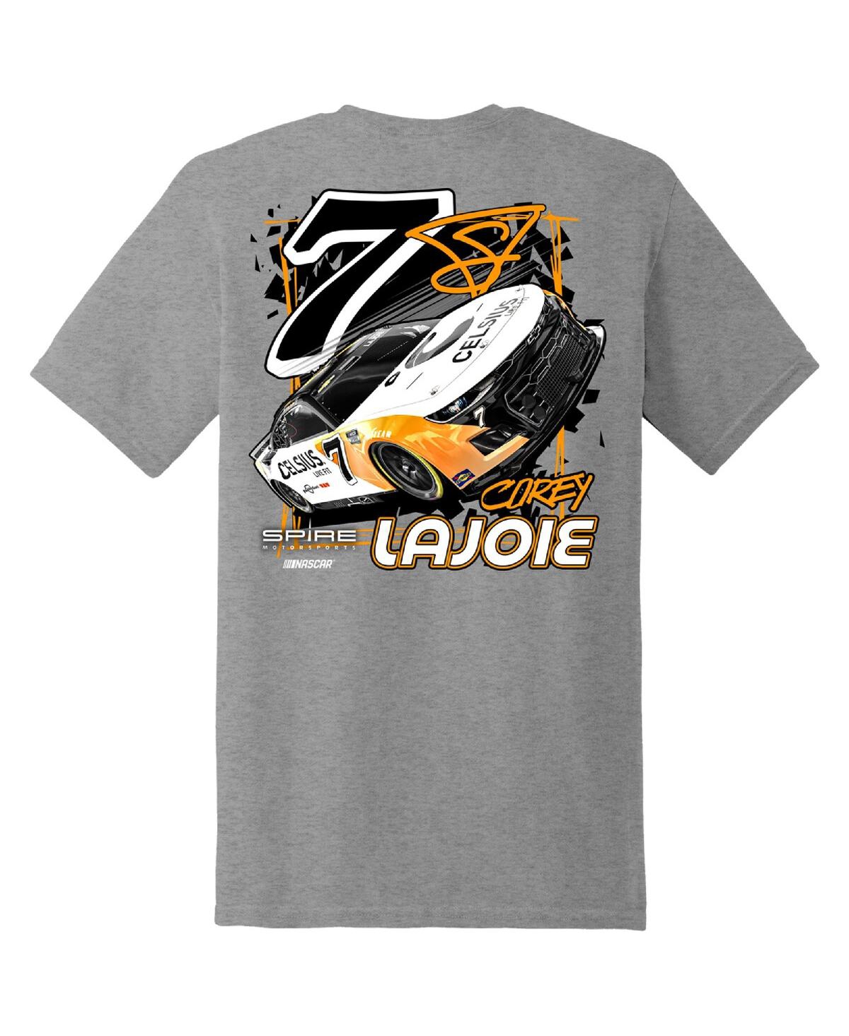 E2 Apparel Men'sCorey LaJoie Celsius Car T-Shirt - Heather Charcoal