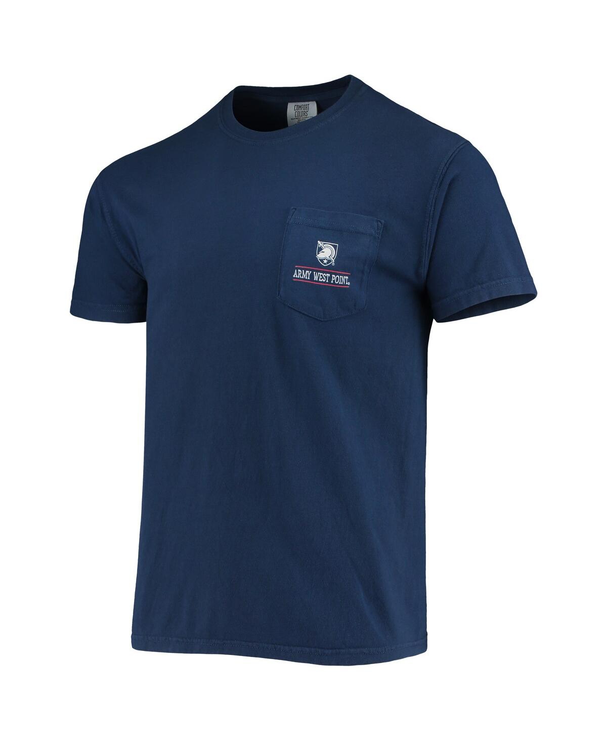 Image One Men's Navy Army Black Knights Campus Americana T-shirt In Navy