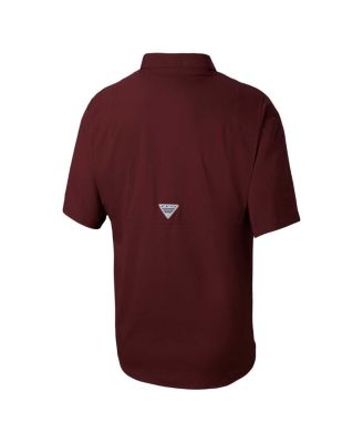 Men's Maroon Texas A M Aggies Big Tall Tamiami Omni-Shade Button-Down Shirt