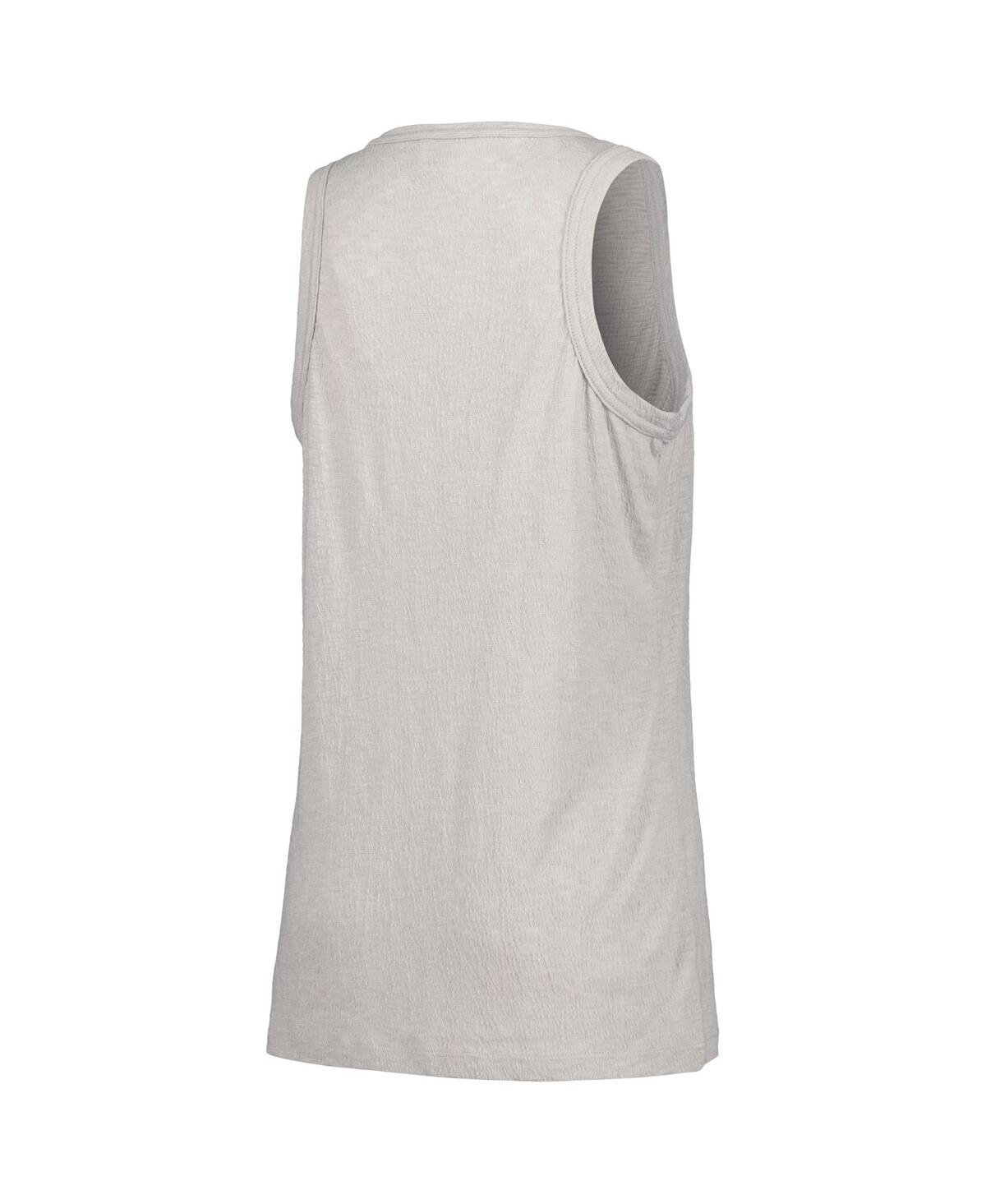 Soft As A Grape Women'sBaltimore Orioles Gauze High Neck Tank Top - Gray