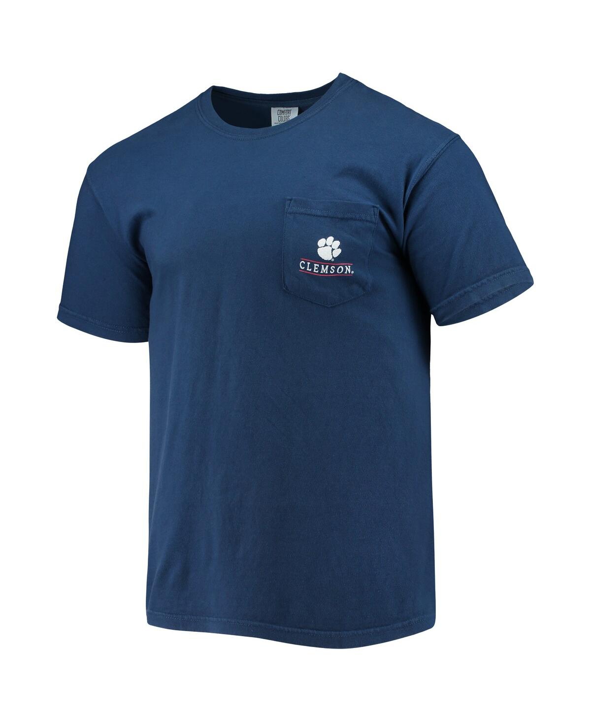 Image One Men's Navy Clemson Tigers Campus Americana T-shirt In Navy