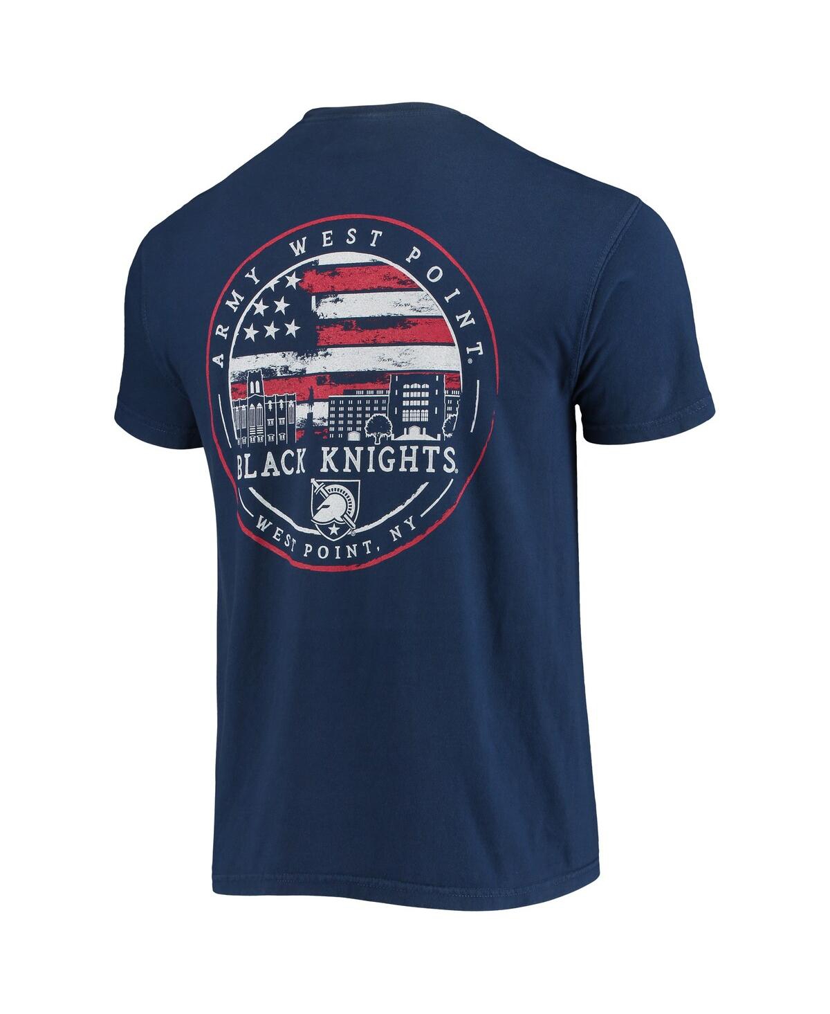 Image One Men's Navy Army Black Knights Campus Americana T-shirt In Navy
