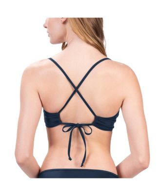 Women's Navy Dallas Cowboys Hall of Fame Bikini Top