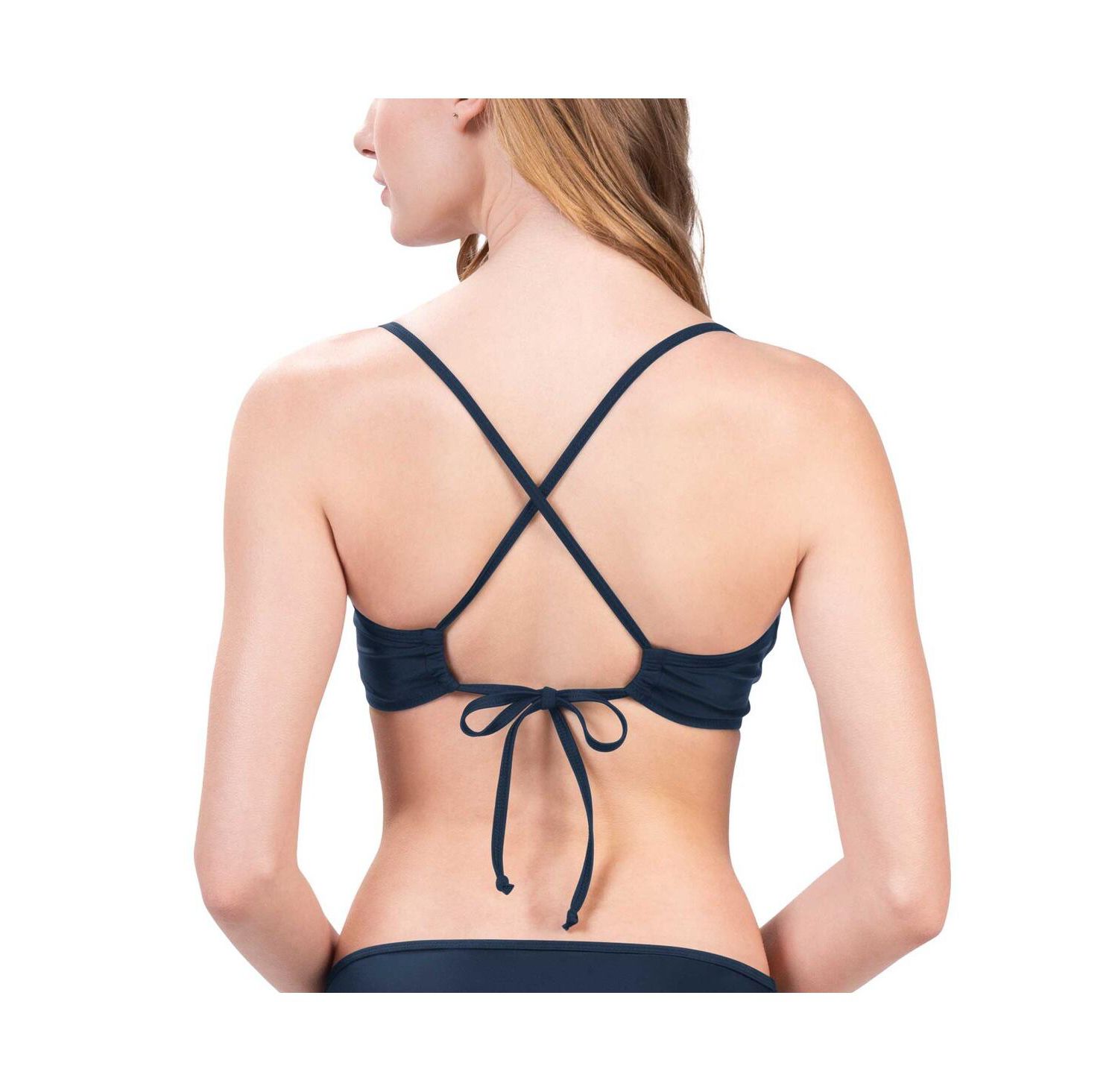 Women's Navy Dallas Cowboys Hall of Fame Bikini Top