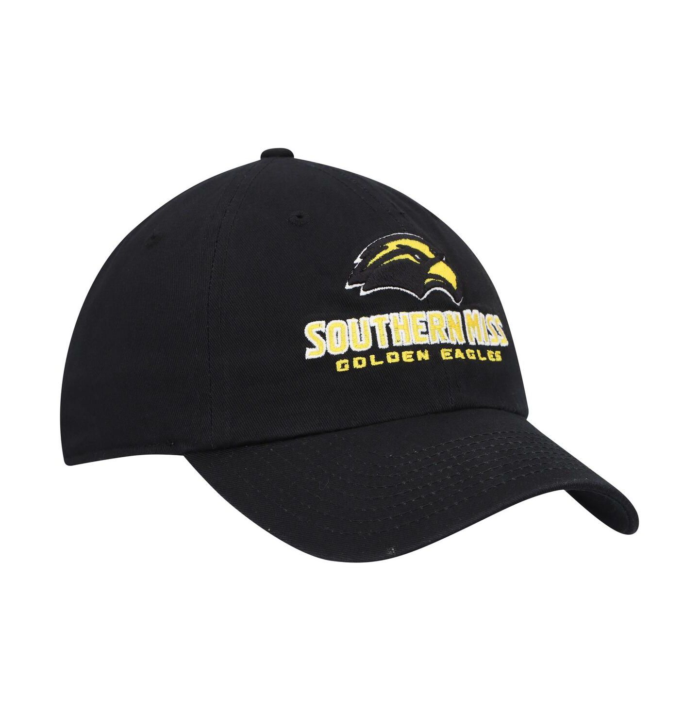 Мужская кепка '47 Brand Black Southern Miss Golden Eagles Clean Up Adjustable Hat — фото 3