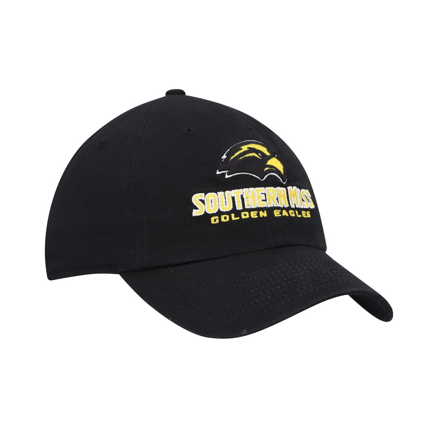 Men's Black Southern Miss Golden Eagles Clean Up Adjustable Hat