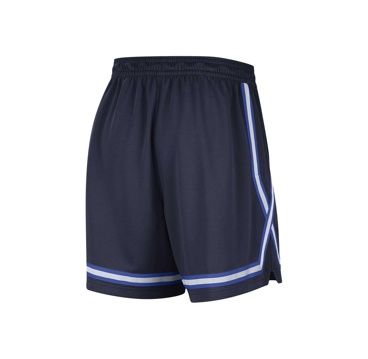 Women's Navy Dallas Mavericks Sideline Fly Crossover Performance Shorts