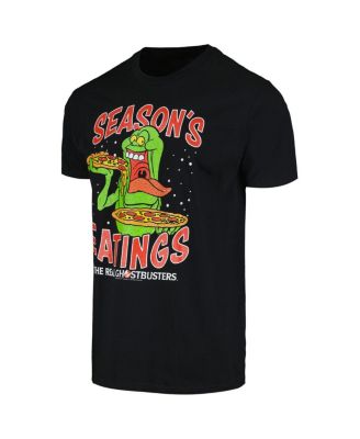 Men's and Women's Black the Real Ghostbusters Seasons Eatings T-Shirt