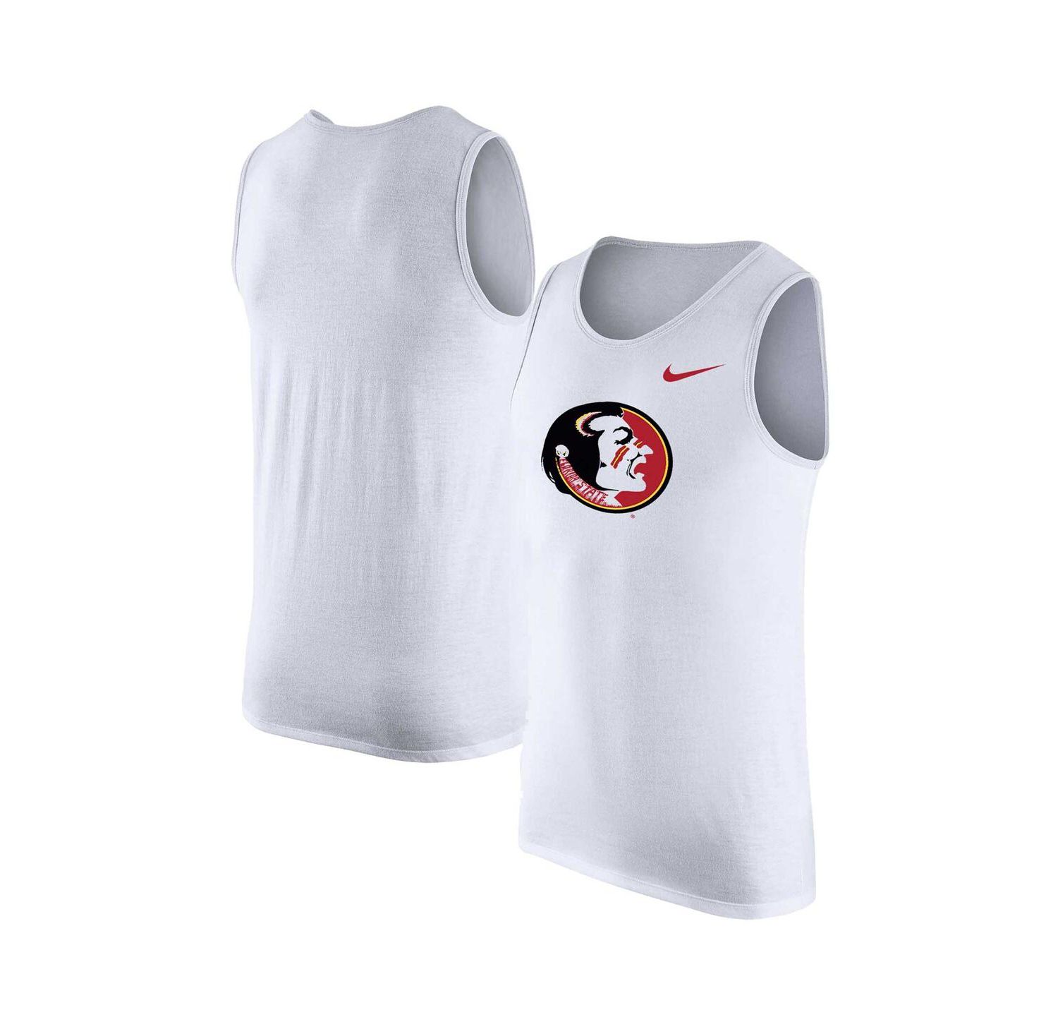 Men's White Florida State Seminoles Vintage-like Logo Performance Tank Top