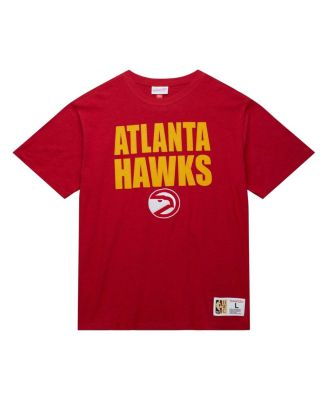 Men's Red Atlanta Hawks Hardwood Classics Legendary Slub T-Shirt