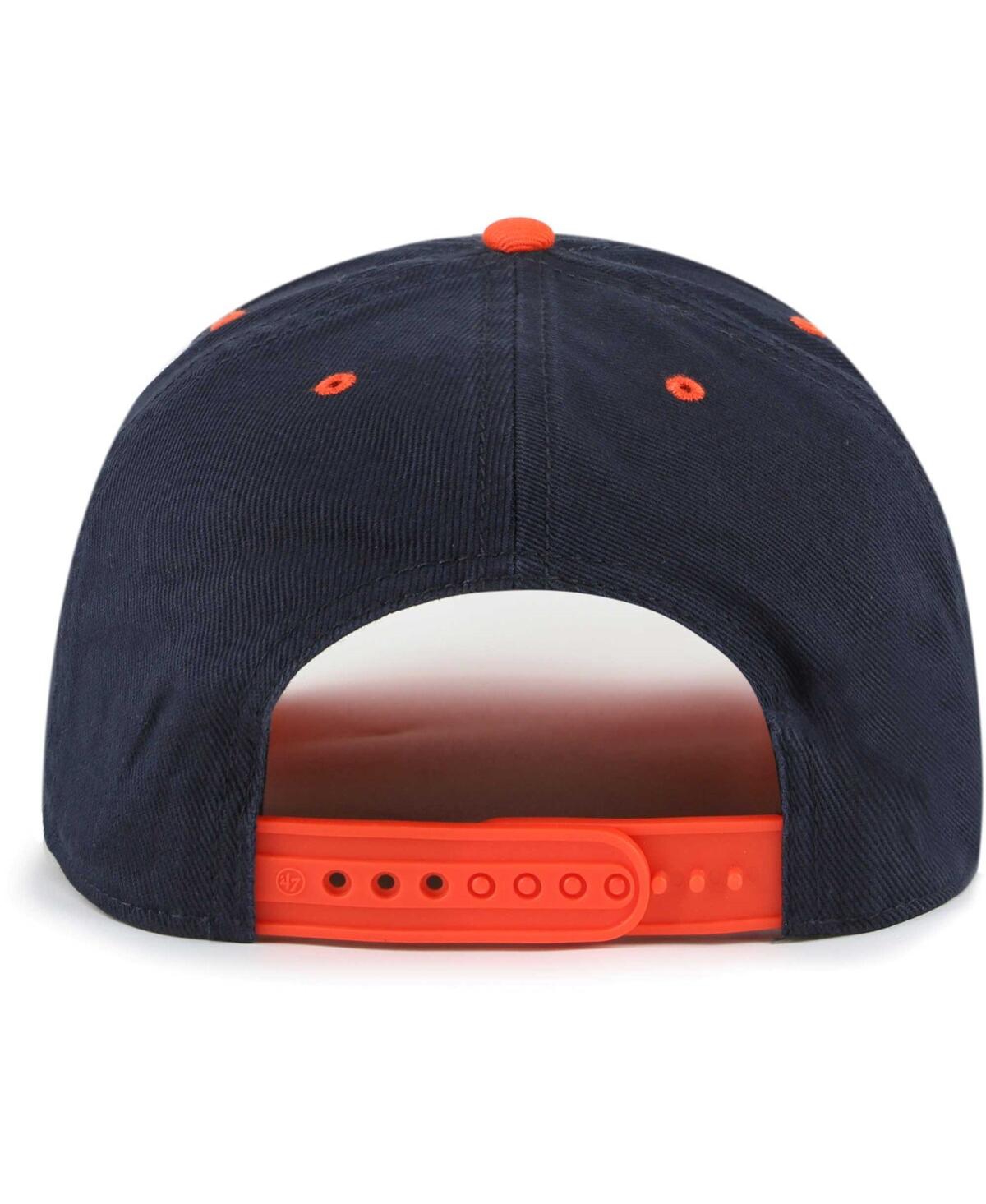 47 Brand Men's Navy Virginia Cavaliers Double Header Hitch Adjustable Hat In Navy