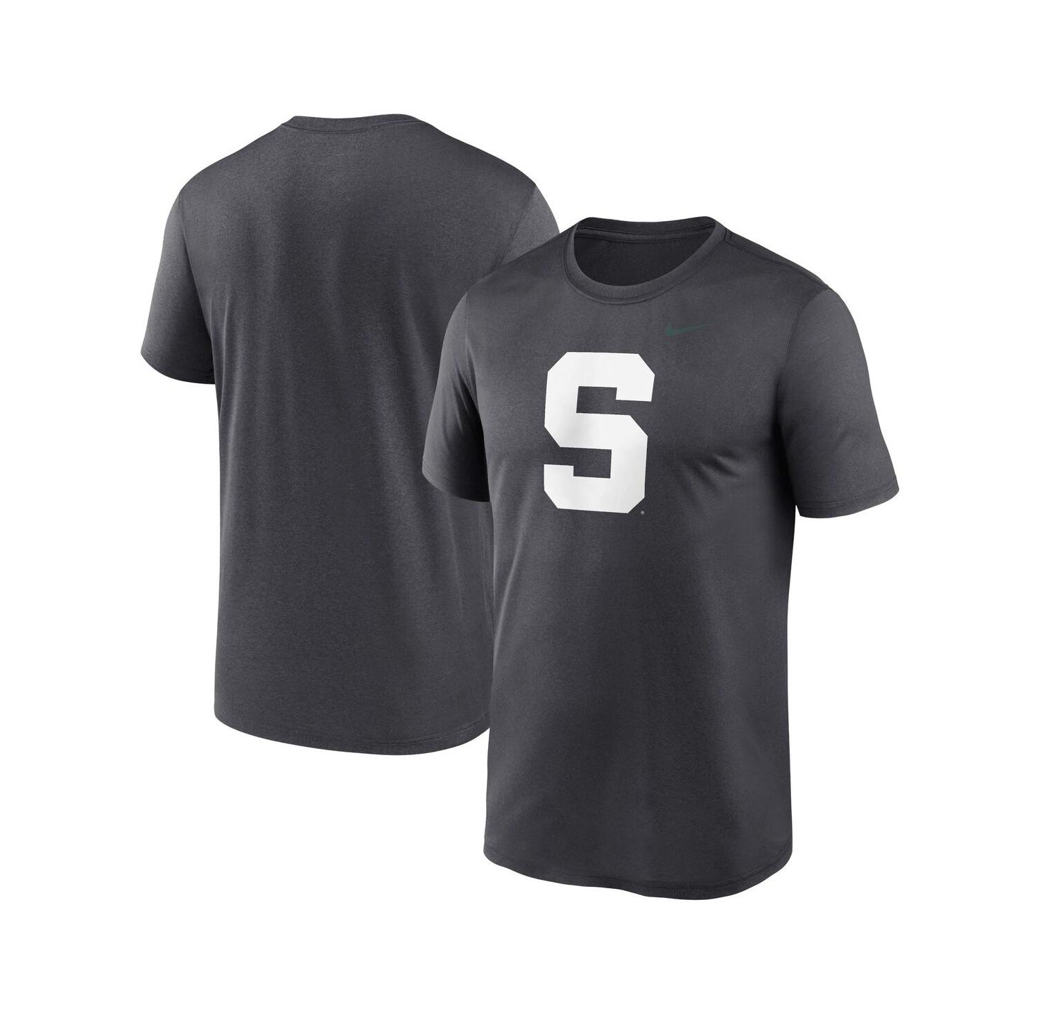 Men's Anthracite Michigan State Spartans Primetime Legend Alternate Logo T-Shirt