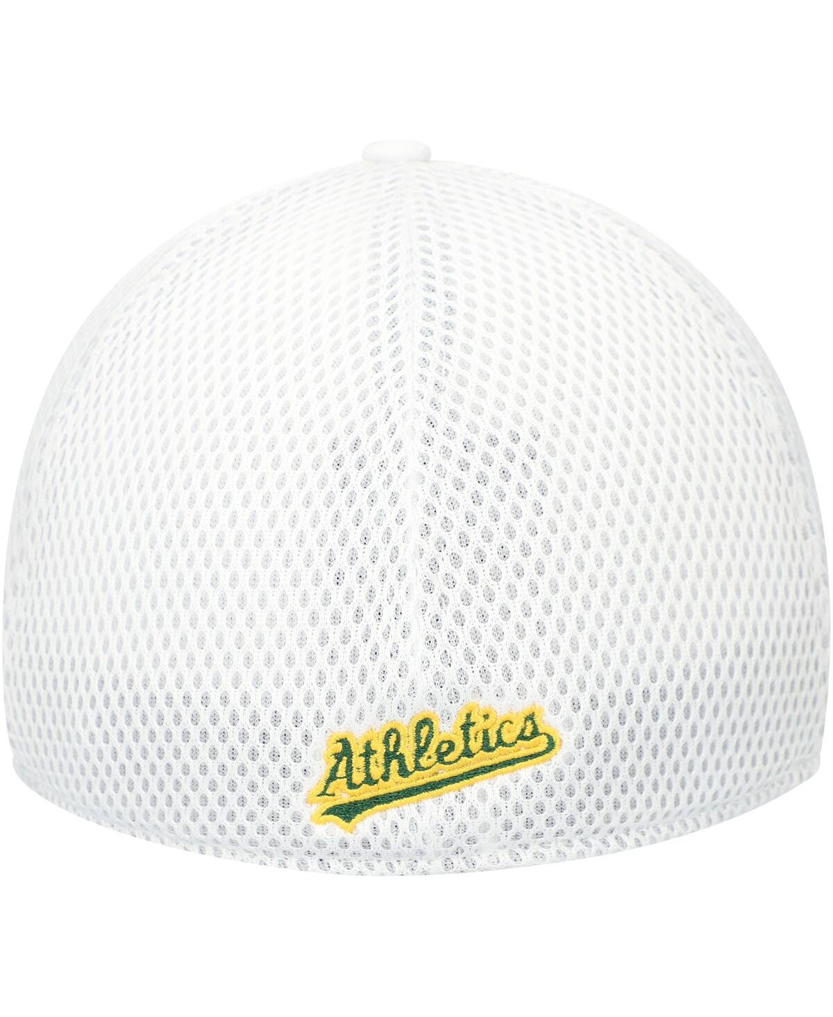 New Era Men'sOakland Athletics Neo 39THIRTY Flex Hat - White