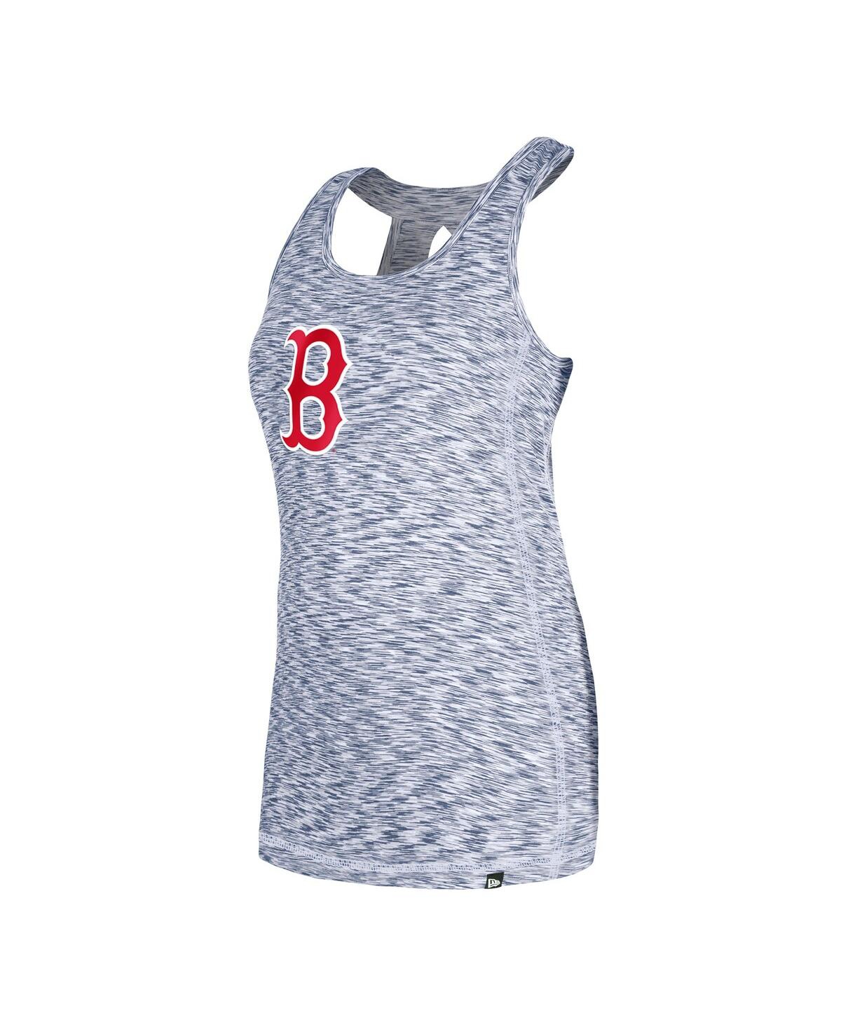 NEW ERA WOMEN'S NAVY BOSTON RED SOX SPACE DYE KEYHOLE BACK TANK TOP 