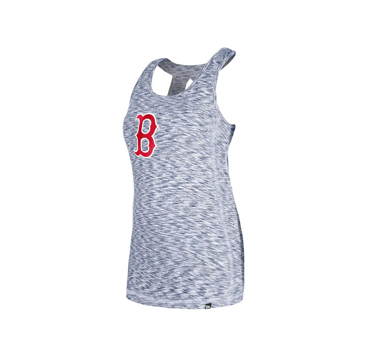 Women's Navy Boston Red Sox Space Dye Keyhole Back Tank Top