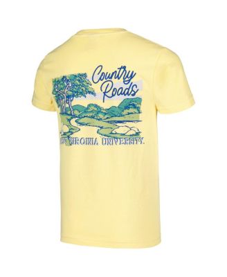 Big Boys and Girls Gold West Virginia Mountaineers Hyperlocal Comfort Colors T-Shirt