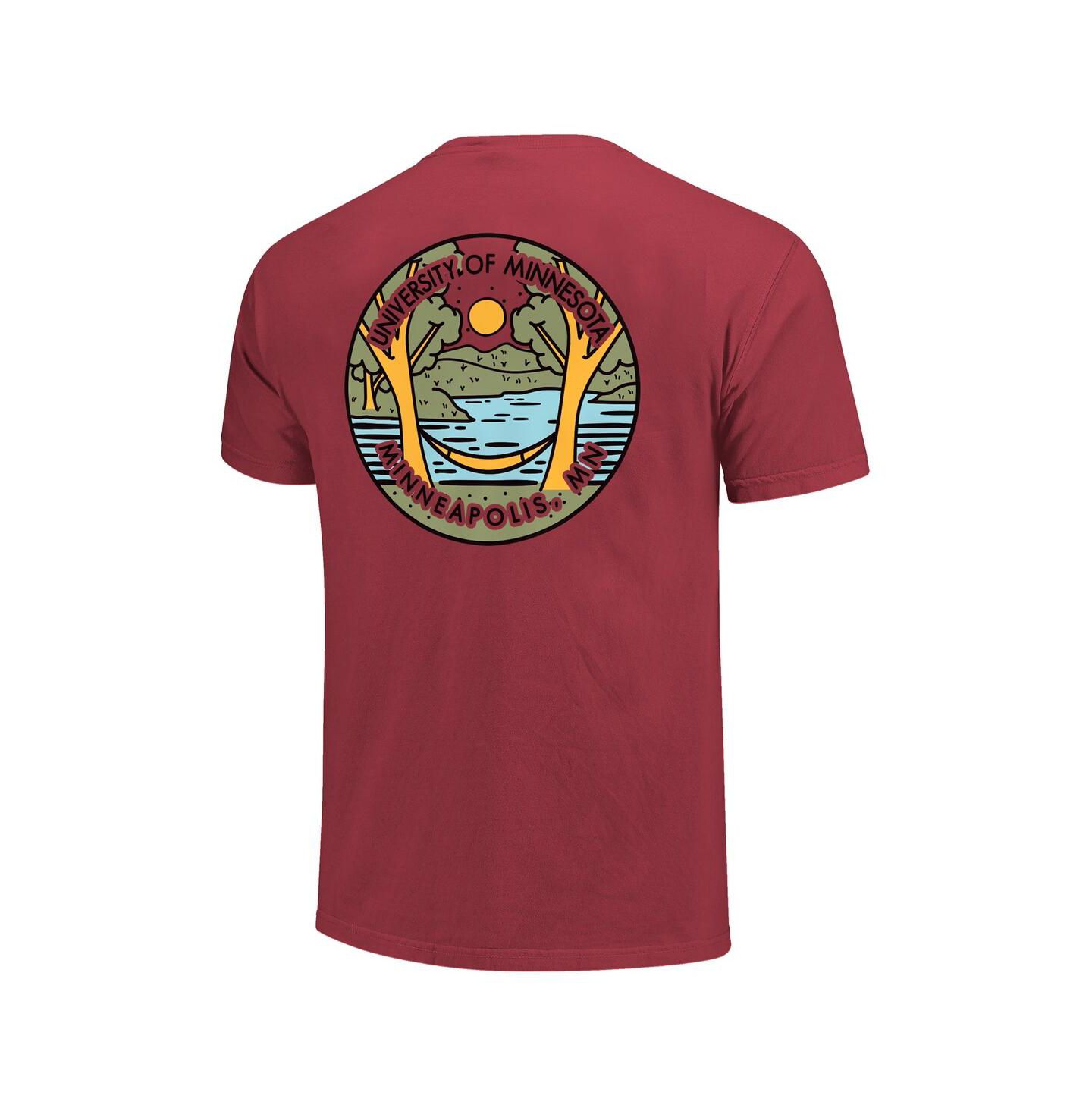 Футболка Image One Maroon Minnesota Golden Gophers Scenic Comfort Colors — фото 2