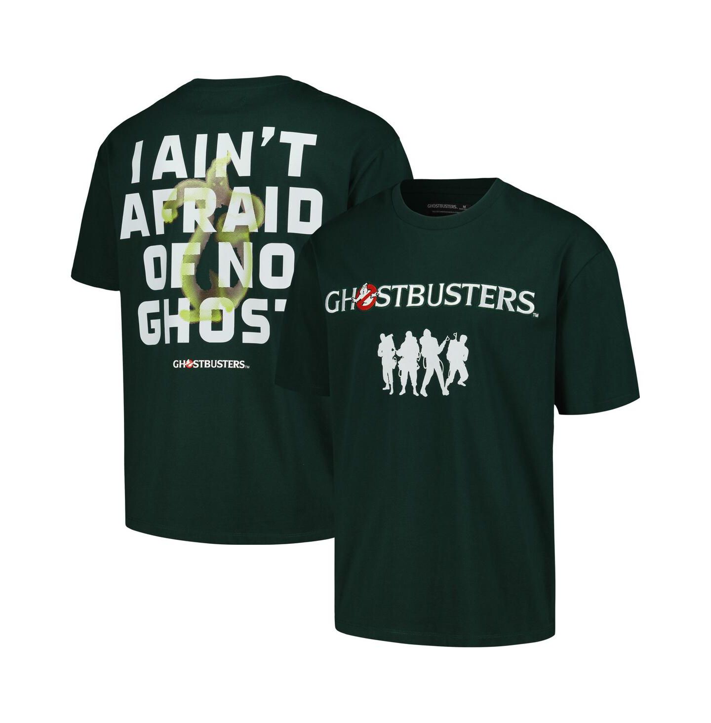 Футболка Freeze Max Green Ghostbusters Scared of No Ghosts Dropped Shoulder — фото 1