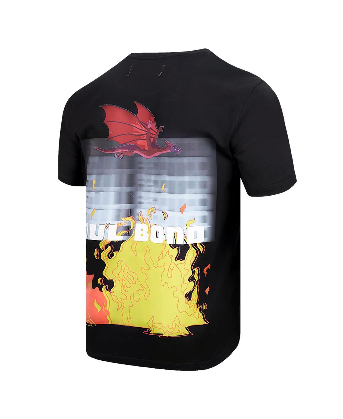 Freeze Max Men's Black Rick And Morty Year Of The Dragon Soul Bond T-shirt In Black