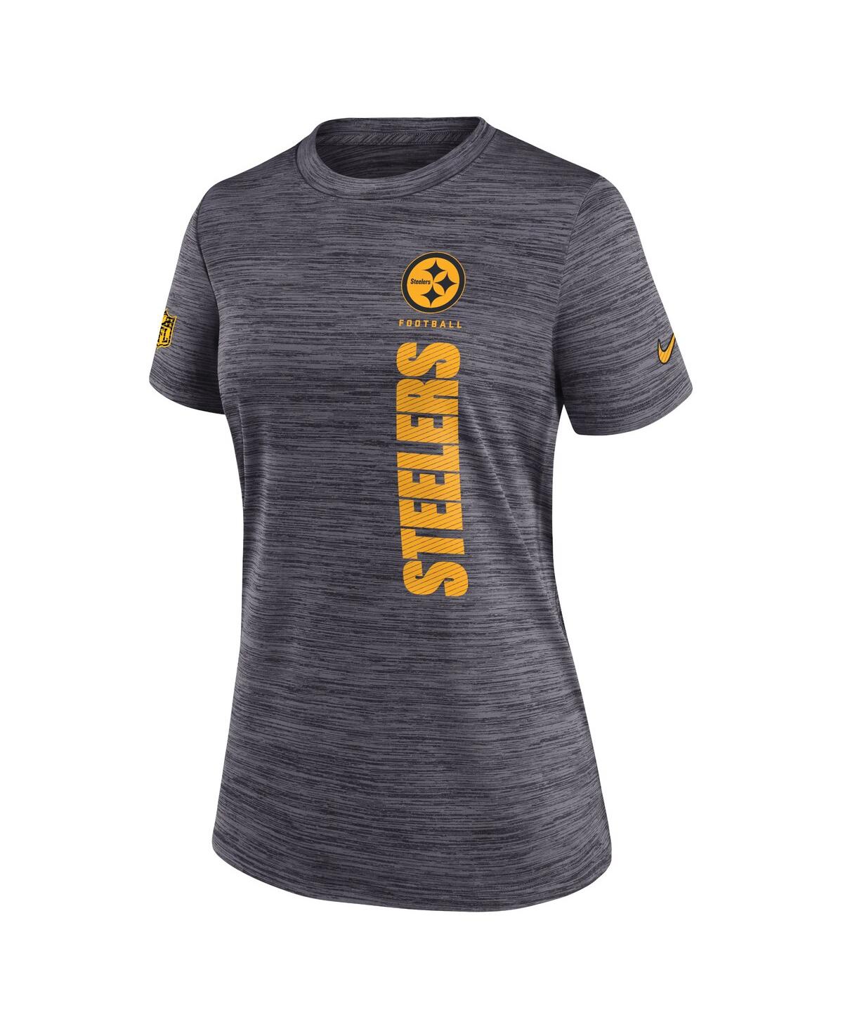 Nike Charcoal Pittsburgh Steelers Velocity Performance T-shirt In Charcoal